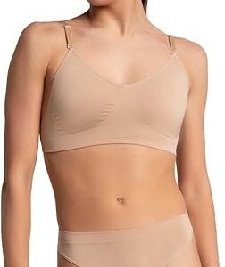 Seamless Clear Back Bra With Transition Straps